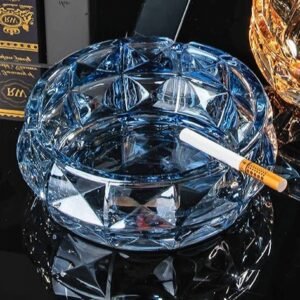 Cendrier Verre Bleu