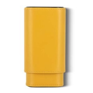 Etui Rigide 3 Cigares Jaune