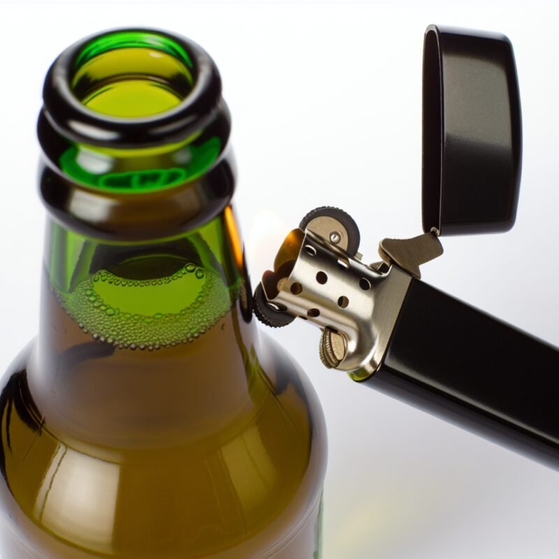 comment décapsuler une biere avec un briquet